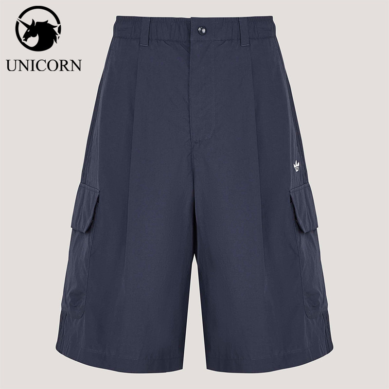 Adidas/阿迪达斯正品三叶草男士宽松日常休闲慵懒风短裤KT3045