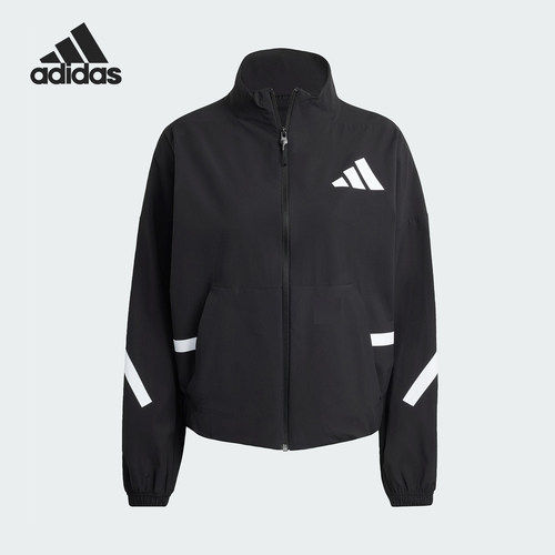 Adidas/阿迪达斯官方正品W Z.N.E. WV TT女士梭织立领外套KE4882