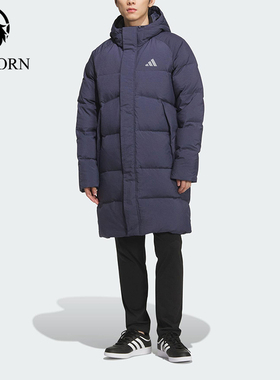 Adidas/阿迪达斯正品冬季男士休闲保暖户外运动连帽羽绒服KR0934