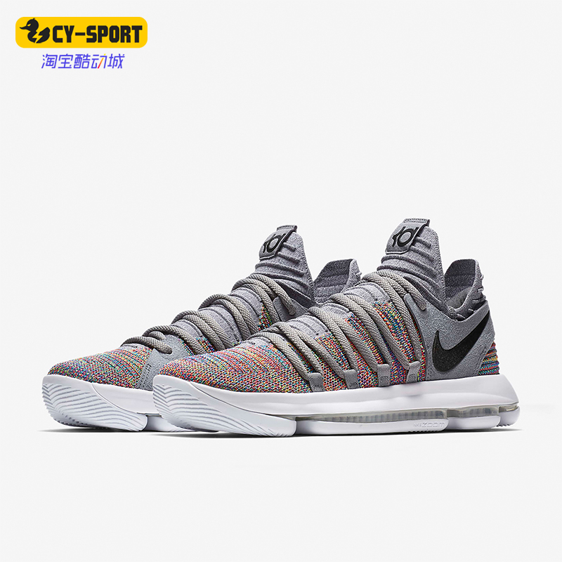 Nike/耐克正品KD 10男子耐磨实战训练运动篮球鞋897816-900