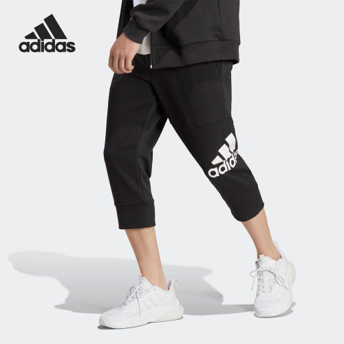 Adidas/阿迪达斯官方正品夏季新款透气男子休闲运动七分裤HA4350
