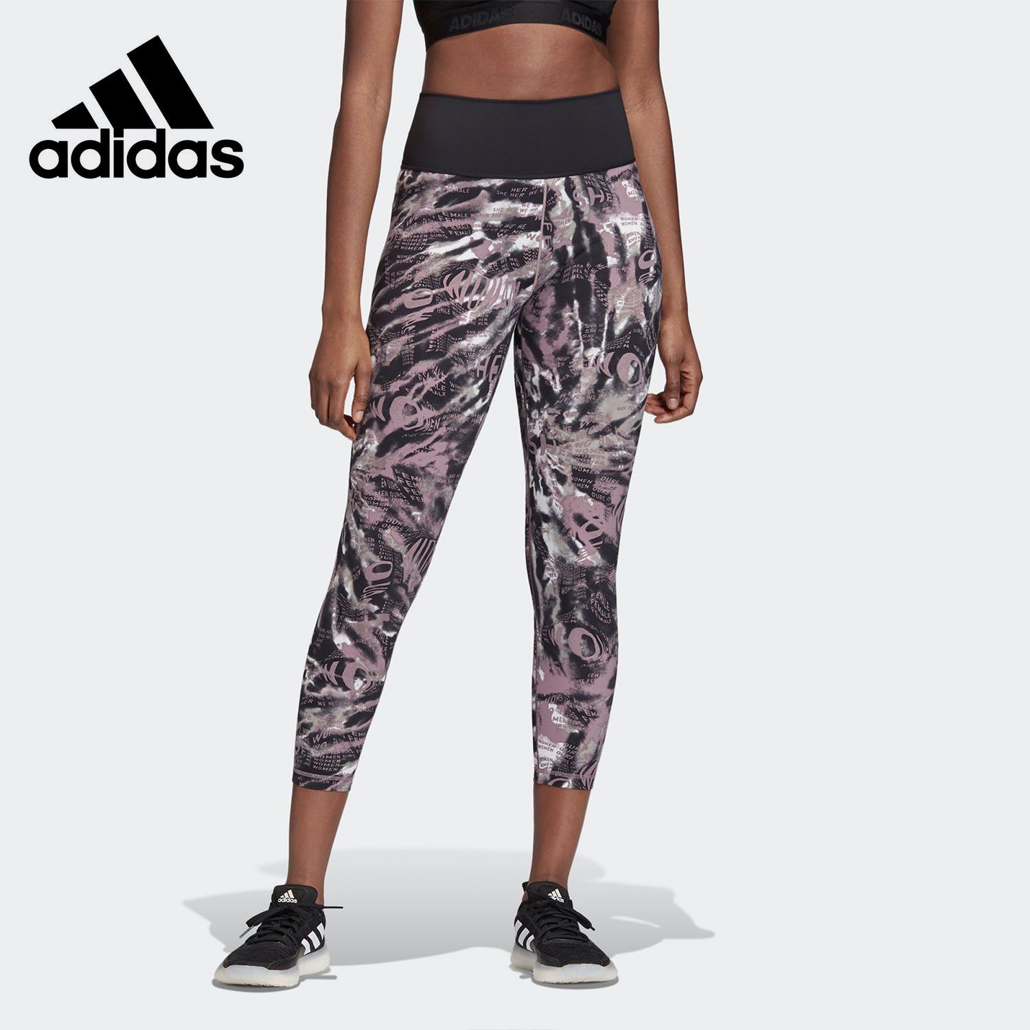 Adidas/阿迪达斯正品夏季新款运动健身女子七分紧身裤 GK5074
