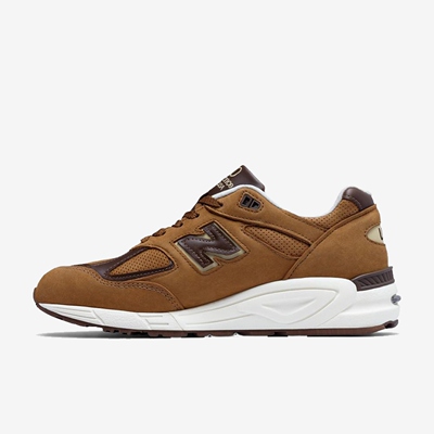 New Balance新百伦正品NB 990 V2男款低帮舒适跑步鞋M990DVN2