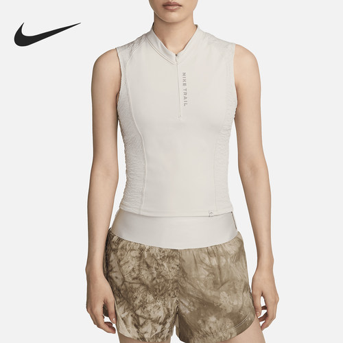 Nike/耐克正品Trail Dri-FIT女士跑步无袖背心上衣FN2675-104