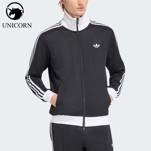 Adidas/阿迪达斯正品三叶草男士立领轻盈经典透气简约外套KE3527