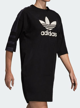 Adidas/阿迪达斯正品 新款 三叶草 女装圆领套头裙子 DP8593