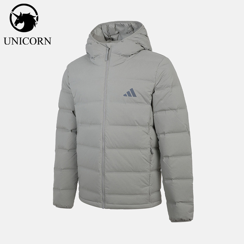 Adidas/阿迪达斯正品S新款男灰色运动休闲经典轻盈羽绒服KH3992