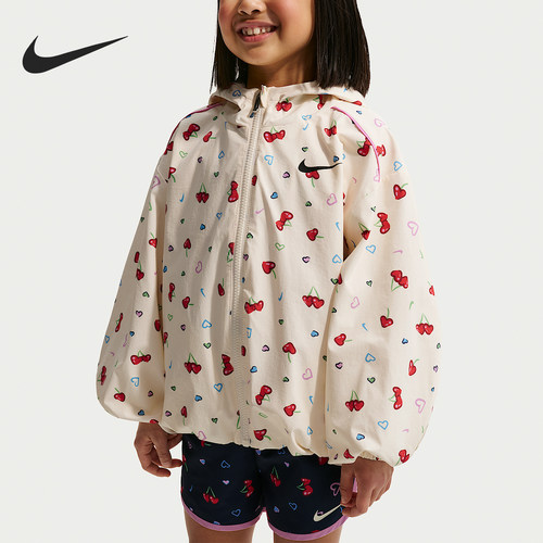 Nike/耐克正品春秋小童宽松时尚印花梭织夹克外套IU5479-047