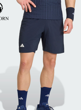 Adidas/阿迪达斯正品新款男士藏蓝色网球经典透气运动短裤KB3441