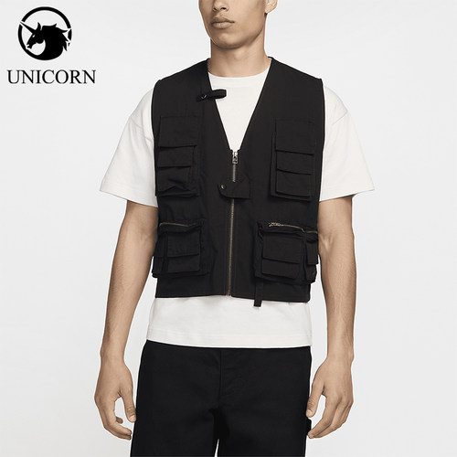 Nike/耐克正品男士舒适耐用经典运动休闲多口袋背心FN3214-010