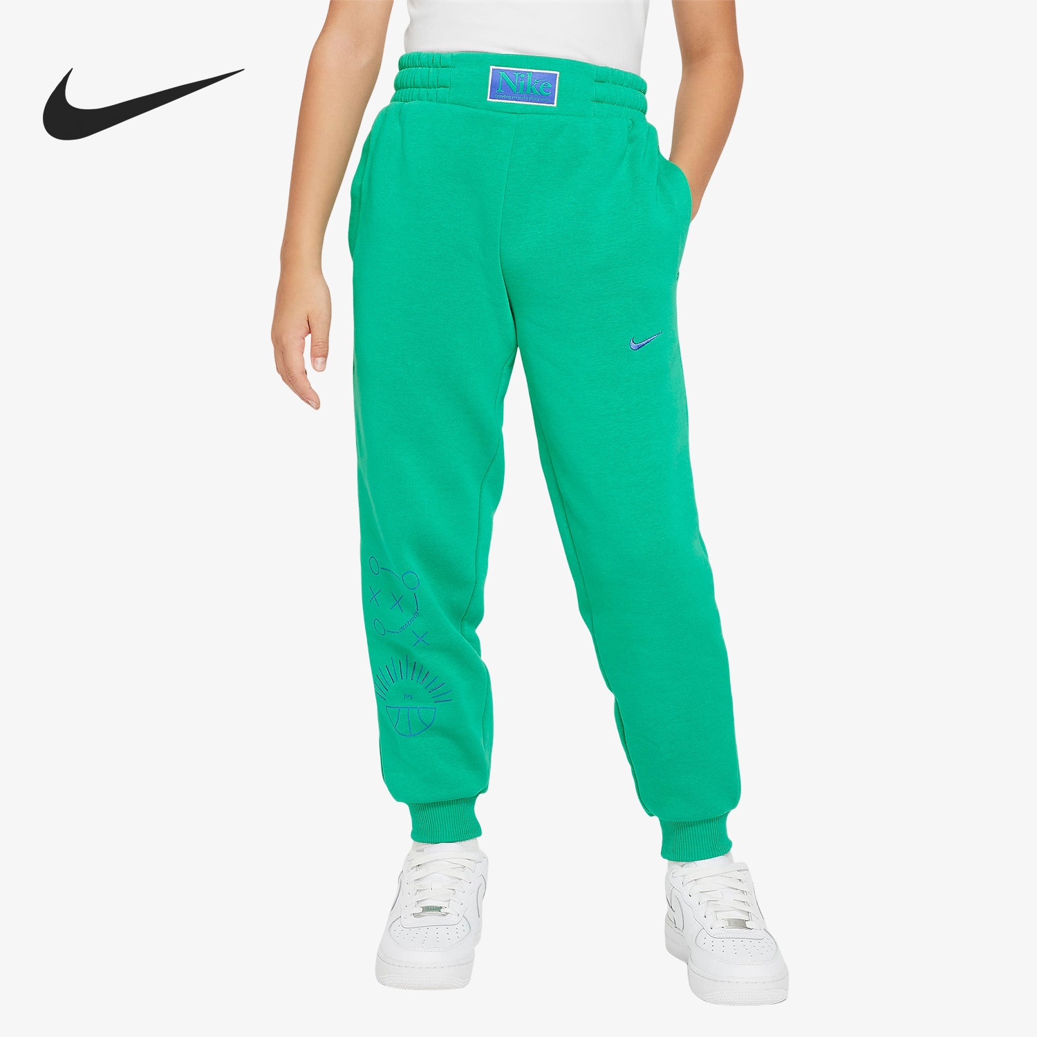 Nike/耐克正品新款大童时尚运动加绒保暖针织长裤FD4016-324