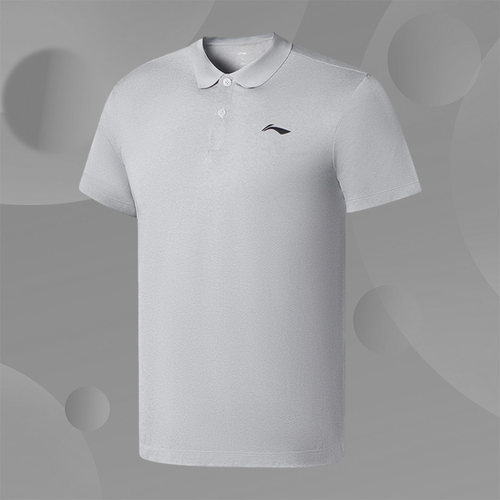 Lining/李宁正品健身系列男子速干凉爽运动休闲短袖POLO衫APLS073