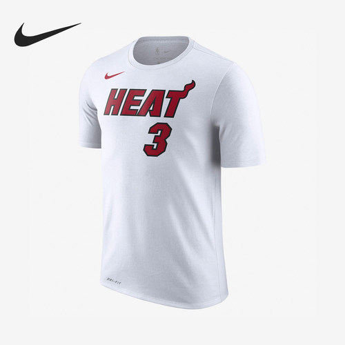 Nike/耐克正品迈阿密热火队韦德3号城市版男士短袖870787-117