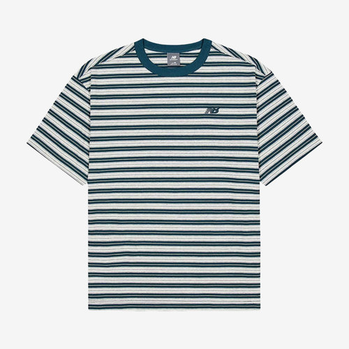 New Balance新百伦正品Classics系列男条纹短袖T恤MT61H5D9-AAV