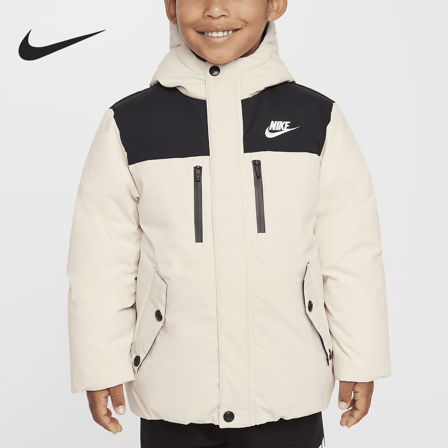 Nike/耐克正品新款小童户外保暖连帽羽绒夹克外套HQ7310-126