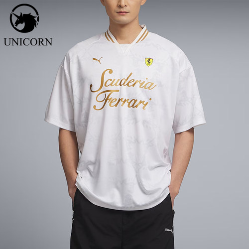 Puma/彪马正品夏季男女同款宽松透气V领经典休闲短袖T恤638394-04