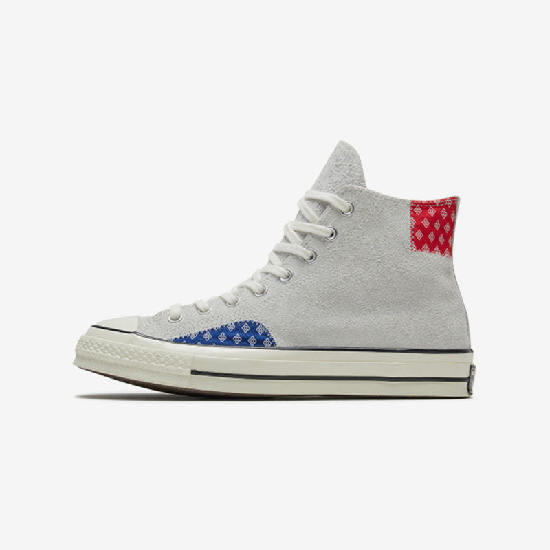 Converse匡威 1970S 男女高帮耐磨补丁拼接翻毛皮休闲板鞋166854C