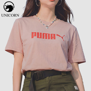 Puma/彪马ESS男女同款圆领套头印花图案短袖T恤697103-89
