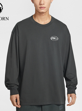 Nike/耐克正品男士印花套头简约时尚圆领长袖T恤IQ3770-070