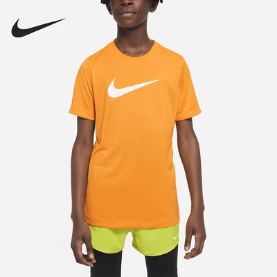 Nike/耐克正品夏季圆领休闲透气大童运动短袖T恤DX1123-113