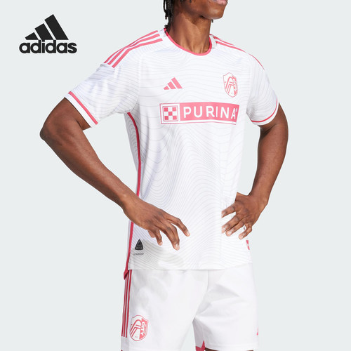 Adidas阿迪达斯正品St. Louis City Sc 24男款客场短袖T恤IN2267