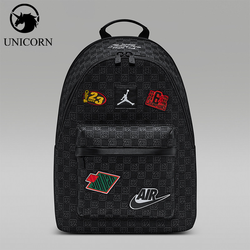 Nike/耐克正品JORDANMonogram新款男黑色经典双肩背包IQ3202-010