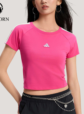 Adidas/阿迪达斯正品DANCE T-SHIRT女士短款短袖T恤KS0278
