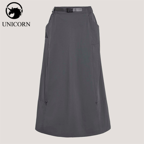 Adidas/阿迪达斯正品XPLORIC SKIRT女士运动户外凉感半身裙KD4418