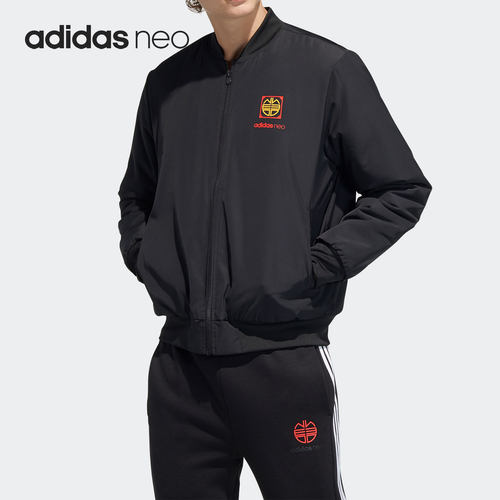 Adidas/阿迪达斯官方正品NEO系列男子舒适运动休闲棉衣外套H52978