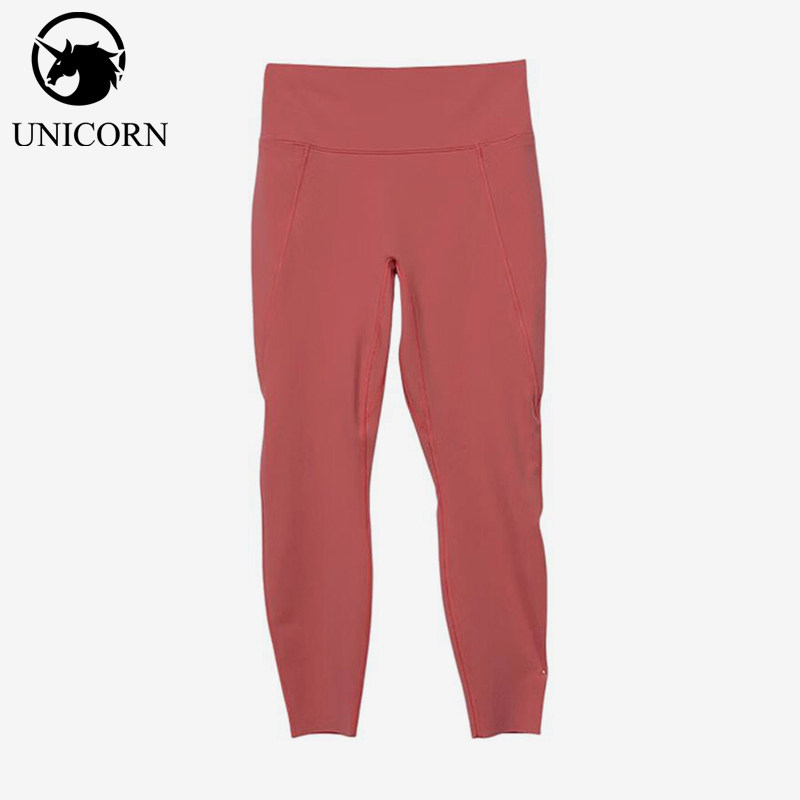 Nike/耐克正品新款女粉色跑步紧身纯色经典跑步长裤HQ6814-897