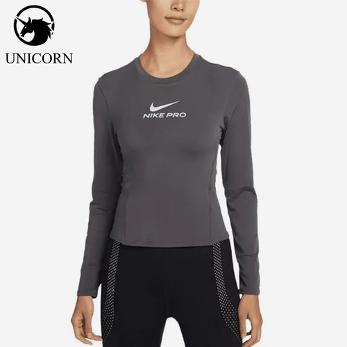 Nike/耐克正品NikePro长袖上衣新款女经典运动长袖T恤IQ0837-036