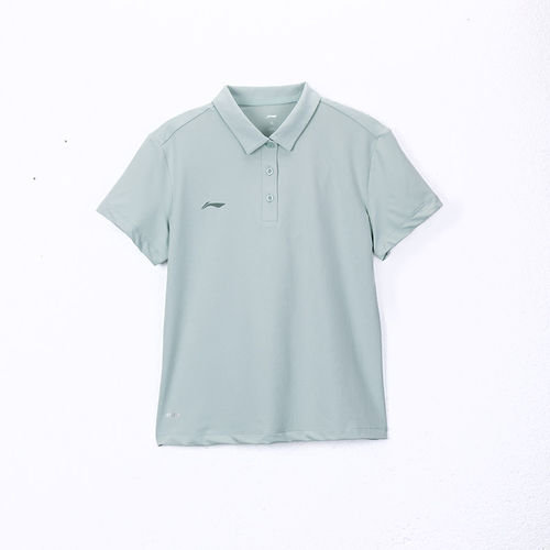 李宁正品2024新款女子吸汗透气时尚百搭纯色短袖POLO衫APLU190-5