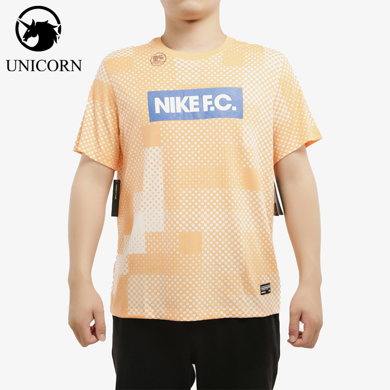 Nike/耐克正品2025男士透气圆领套头足球运动印花短袖AV5314-838