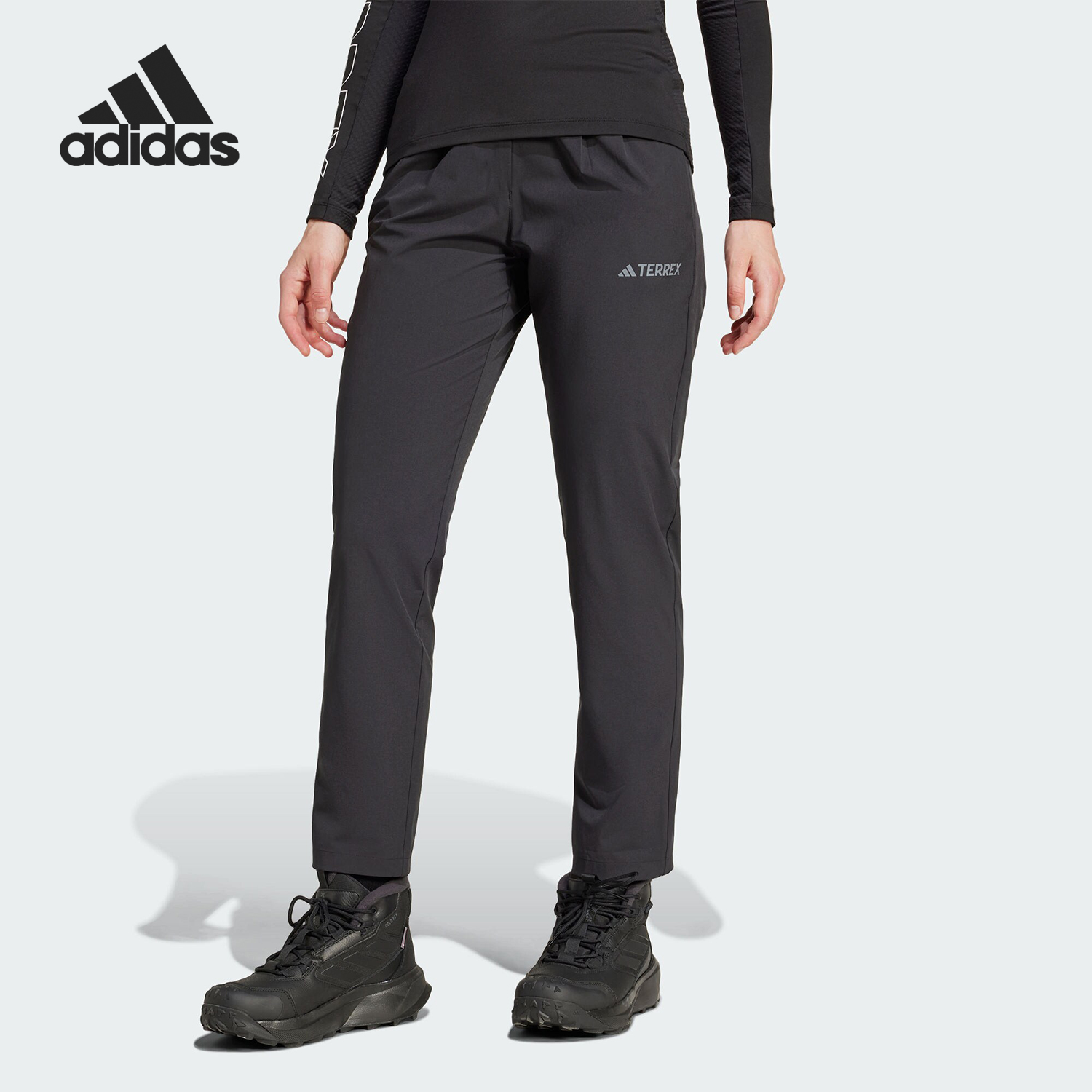 Adidas/阿迪达斯正品2024新款女士直筒简约透气长裤JI5631