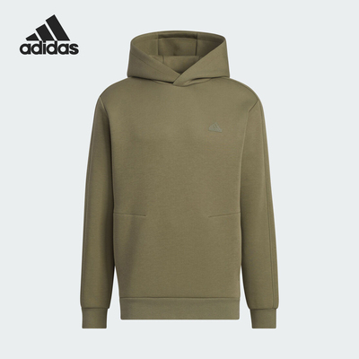 Adidas/阿迪达斯官方正品当季新款男士简约休闲连帽套头衫JE8630