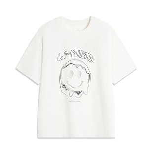 文化衫 运动潮流系列女子舒适透气宽松短袖 AHSU348 新款 李宁正品