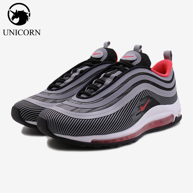 Nike/耐克正品AIRMAX97新款男黑灰色橡胶鞋经典跑步鞋918356-010