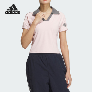 POLO衫 Adidas 女士翻领简约短袖 2024新款 JN3511 阿迪达斯正品