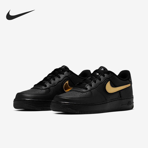 Nike/耐克正品Air Force 1 GS女子大童经典低帮板鞋AR7446-001