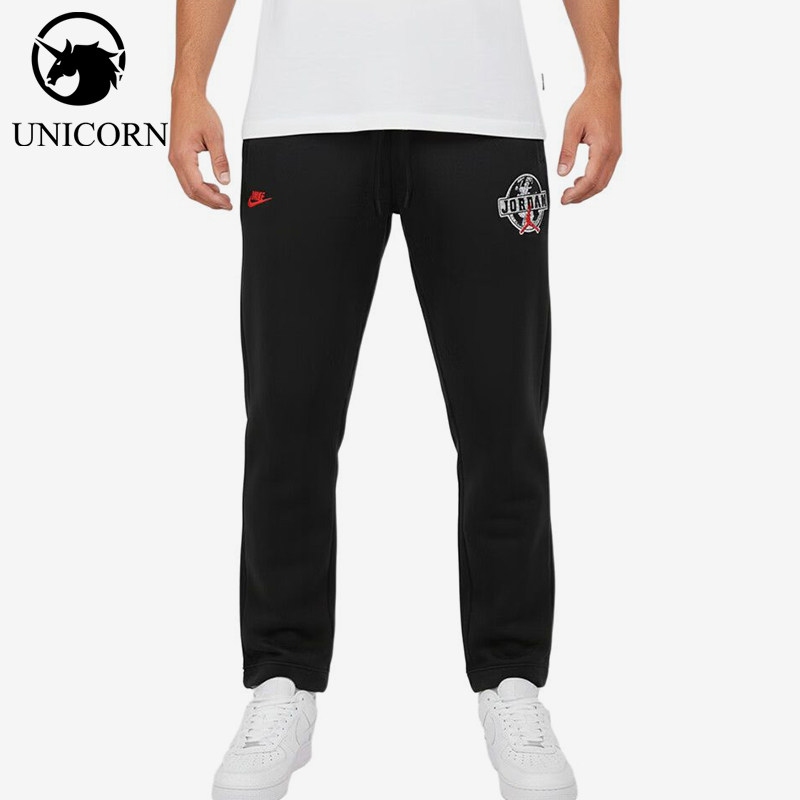 Nike/耐克正品JORDAN针织长裤新款男黑红色长裤IO9826-010