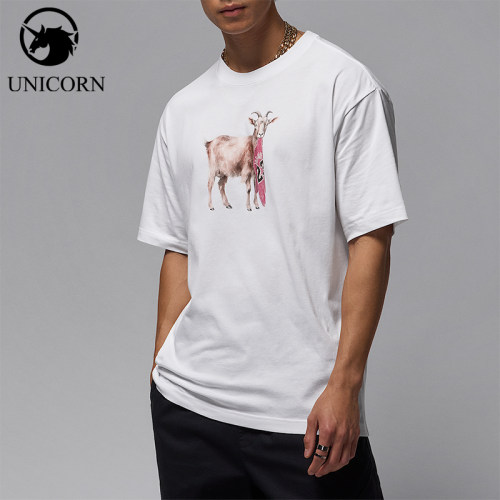 Nike/耐克正品JORDAN男士透气图案印花圆领宽松短袖T恤IF0786-100