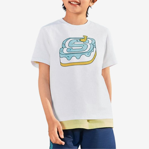 Skechers斯凯奇正品缤纷休闲系列儿童印花帽子L225K079-0019