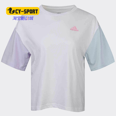 Adidas/阿迪达斯正品夏季新款女子W GRFX T4圆领短T恤GL7806