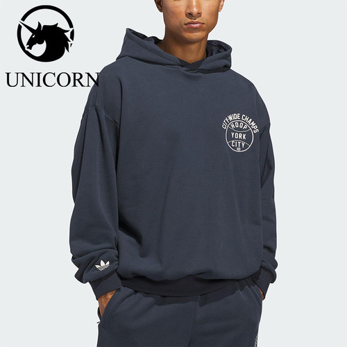 Adidas/阿迪达斯官方正品三叶草新款男女篮球休闲连帽卫衣JY4738