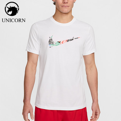 Nike/耐克正品男士经典时尚透气徽标圆领短袖T恤HJ3660-100