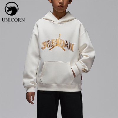 Nike/耐克正品JORDAN大童日常休闲印花落肩卫衣IR8372-133