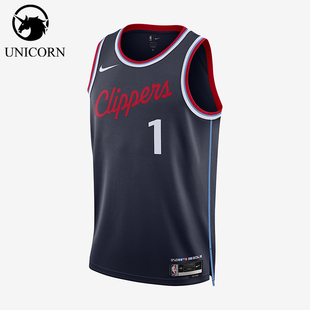 圆领透气运动背心T恤FQ4702 洛杉矶快船队男士 422 耐克正品 Nike