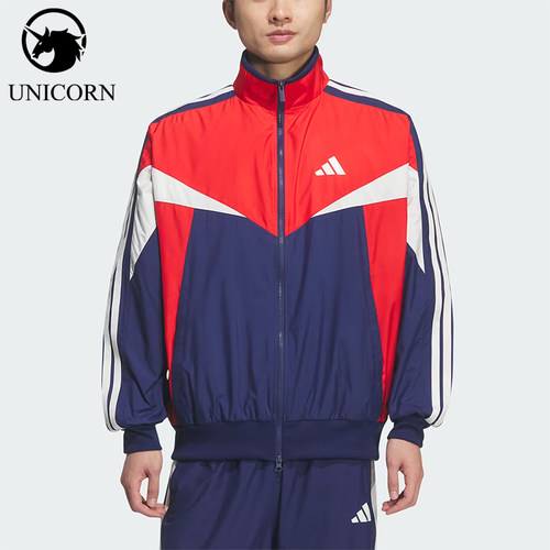 Adidas/阿迪达斯正品Sportswear新款男红蓝色经典夹克外套KF3678