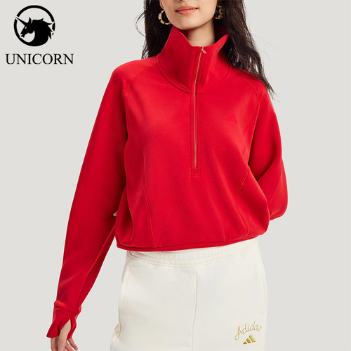 Adidas/阿迪达斯官方正品SFL HZ SWT女士新年款防静电卫衣KR7578