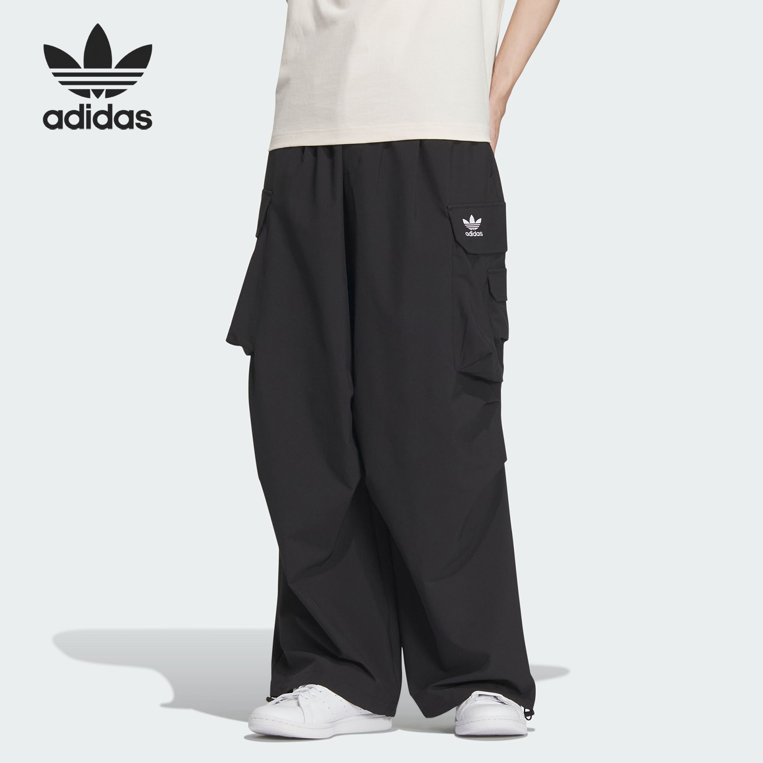 Adidas/阿迪达斯正品三叶草男子宽松时尚工装运动裤IY9495